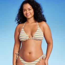 Women's Ribbed Triangle Bikini Top - Wild Fable™ Blue/Green/Pink Striped 9 Women's Ribbed Triangle Bikini Top - Wild Fable™ Blue/Green/Pink Striped -Herday Fashion GUEST d537f868 6c89 47ce a1f8 0831339f1984