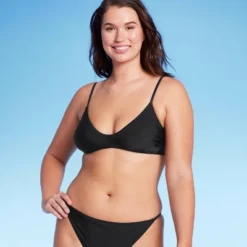 Women's Low Coverage Mini Bralette Bikini Top - Wild Fable™ Black -Herday Fashion GUEST da1d5223 6c65 44a1 90b4 01881badb03d