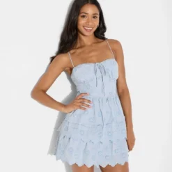Women's Embroidered Mini A-Line Dress - Wild Fable™ Light Blue 8 Women's Embroidered Mini A-Line Dress - Wild Fable™ Light Blue -Herday Fashion GUEST dca8c52f d00b 4a81 b354 b485424cc7ae