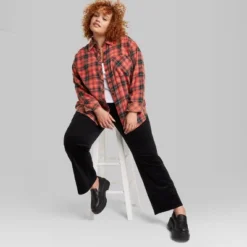 Women's Oversized Button-Down Flannel Shirt - Wild Fable™ Plaid 17 Women's Oversized Button-Down Flannel Shirt - Wild Fable™ Plaid -Herday Fashion GUEST de06bc66 8b20 48d2 8837 4185e5f7d51a