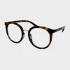 Plastic Metal Combination Round Blue Light Filtering Glasses - Wild Fable™ Brown: UV Protection, Recycled Plastic Frame -Herday Fashion GUEST de40a404 0c24 4b10 989a dca2b9025b69