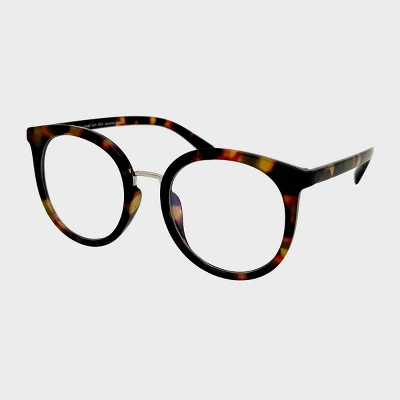 Plastic Metal Combination Round Blue Light Filtering Glasses - Wild Fable™ Brown: UV Protection, Recycled Plastic Frame 3 Plastic Metal Combination Round Blue Light Filtering Glasses - Wild Fable™ Brown: UV Protection, Recycled Plastic Frame