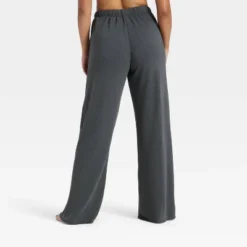 Women's PeachySoft French Terry Fleece Wide Leg Lounge Pants - Wild Fable™