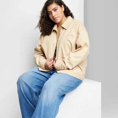 Women's Boxy Zip-Up Cord Jacket - Wild Fable™ 5 Women's Boxy Zip-Up Cord Jacket - Wild Fable™ - Image 3