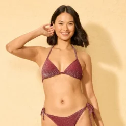 Women's Sparkle Midi Triangle Bikini Top - Wild Fable™ Burnt Burgundy 11 Women's Sparkle Midi Triangle Bikini Top - Wild Fable™ Burnt Burgundy -Herday Fashion GUEST e97bc99c f703 40b7 8003 1f8a850ed113