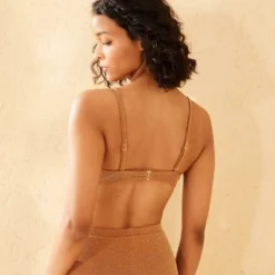 Women's Sparkle Scooped Bralette Bikini Top - Wild Fableā¢