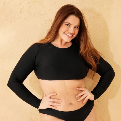 Women's Cross Back Swim Rash Guard - Wild Fable™ 5 Women's Cross Back Swim Rash Guard - Wild Fable™ - Image 3