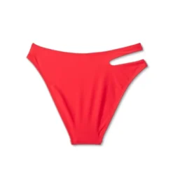 Women's Side Cut Out Mid-Rise High Leg Cheeky Bikini Bottom - Wild Fable™ Red -Herday Fashion GUEST eb297245 14ce 4b7a 9f97 6a8dc75b0457