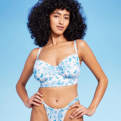 Women's Corset Longline Bikini Top - Wild Fable™ Cream 10 Women's Corset Longline Bikini Top - Wild Fable™ Cream - Image 8