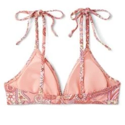 Women's Shoulder Tie Bralette Bikini Top - Wild Fable™ Peach Paisley Print -Herday Fashion GUEST ecfbea01 7625 4ba2 a3ef d205045074c2