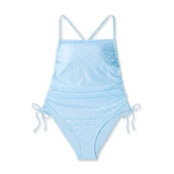 Women's Side-Cinch Detail Extra High Leg Cheeky One Piece Swimsuit - Wild Fable™ Blue 11 Women's Side-Cinch Detail Extra High Leg Cheeky One Piece Swimsuit - Wild Fable™ Blue -Herday Fashion GUEST ed5d4479 156e 468c 80ac 9bd3a736670e