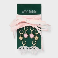 Bows And Hearts Shoelace And Shoe Charm Set - Wild Fable™ Gold -Herday Fashion GUEST ef41ccd2 df4b 42cd ab85 ac321429980b