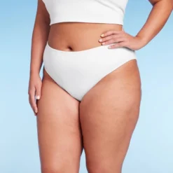 Women's Ribbed Scoop Front High Leg Cheeky Bikini Bottom - Wild Fable™ -Herday Fashion GUEST f20e05ee b008 43bd 8eb0 368dc6bd344f