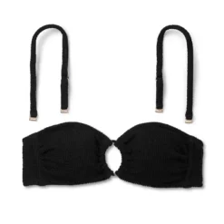 Women's Ribbed Textured O-Ring Bandeau Bikini Top - Wild Fable™ -Herday Fashion GUEST f430329f 0a00 4852 9913 d572f7debae2