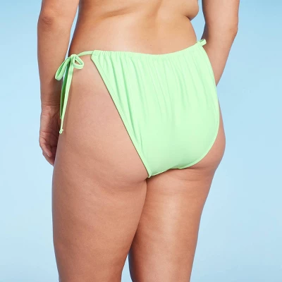 Women's Adjustable Coverage Side-Tie Bikini Bottom - Wild Fable™ Light Green 6 Women's Adjustable Coverage Side-Tie Bikini Bottom - Wild Fable™ Light Green - Image 4