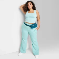 Women's High-Rise Wide Leg French Terry Sweatpants - Wild Fable™ -Herday Fashion GUEST f7871b1a 5c5d 49ec 9cae 5eace60b9045