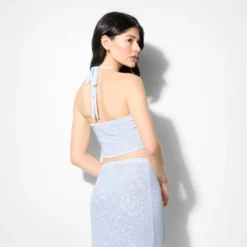 Women's Rose Pointelle Halter Pullover Sweater - Wild Fable™ -Herday Fashion GUEST f87b7a91 f92b 4d5f 81c5 9e6568f8c915