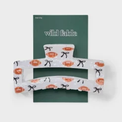 Game Day Rectangle Claw Hair Clip - Wild Fable⢠Acrylic Multicolor