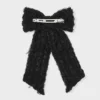 Lace Bow Hair Barrette Clip - Wild Fable™ Black: Fashion Hair Accessory, Polyester And Iron, All Hair Types -Herday Fashion GUEST f9121377 548f 45eb a826 ab8bd77a2439