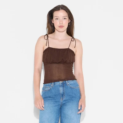 Women's Squareneck Tie-Tank Pullover Sweater - Wild Fable™ 3 Women's Squareneck Tie-Tank Pullover Sweater - Wild Fable™