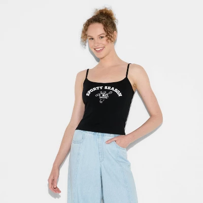 Women's Game Day Scoopneck Graphic Cami - Wild Fable™ 3 Women's Game Day Scoopneck Graphic Cami - Wild Fable™