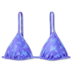 Women's Triangle Bikini Top - Wild Fable™ Purple Butterfly Print -Herday Fashion GUEST fd694470 5080 4d61 ae2b 63aed4ddc02e