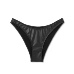 Women's Faux Leather High Leg Extra Cheeky Bikini Bottom - Wild Fable™ Black -Herday Fashion GUEST ff32f929 da0d 4060 a517 3132e1da388d